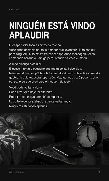 Página: Ninguém está vindo aplaudir